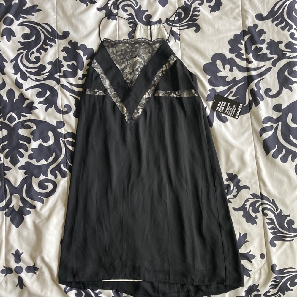Express black lace dress